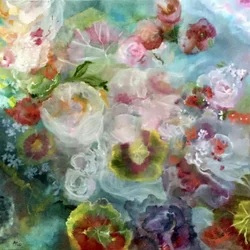 Drömlika pastellblommor