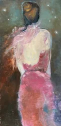 Drömmande rosa natt