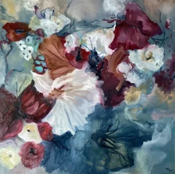 Stämningsfull blomstermålning