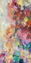 Färgsprakande abstrakta blommor
