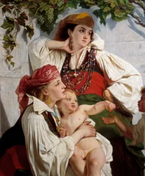 Aragonese av Anso Detail. Målning av Alexander Antigna