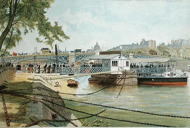 Ponton i Suresnes, bredvid Pont des Saints Peres