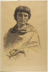 Central Figure, studie för The Life of Saint Louis, King of France