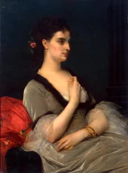 Porträtt av prinsessan Elizabeth Vorontsova-Dashkova, 1873.