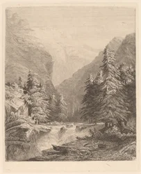 Berg vattenfall