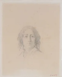 Porträtt av George Sand.