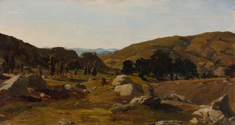 Landskap nära Chiusi, Toscana, 1841.