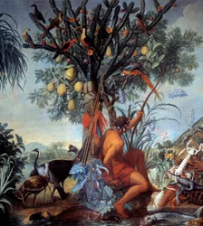 En indisk jägaremålning av Francois Desportes (1661-1743) 1700-talets sön. 3,72x4 m Marseille, Museum of Fine Arts