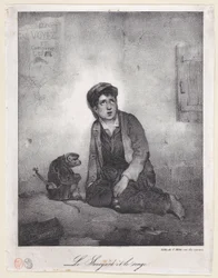 Pojken från Savoyen och hans apa, 1823.