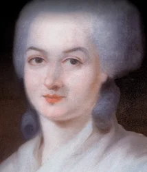 Porträtt av Olympe de Gouges (pastell på duk)