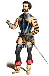 Auber - Haydée - Hermann Léon, rollen som Malipieri - litografi av Alexandre Lacauchie, 1847