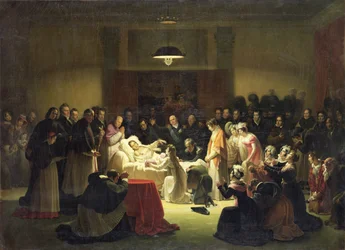 O Taimi Mulimuli o Charles-Ferdinand o Farani (1778-1820) i le Potu Pulega o le Fale Opera i Paris, 14 Fepuari 1820, c.1828 swed