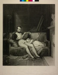 Frankrikes kejsare Napoleon I Bonaparte (mezzotint)