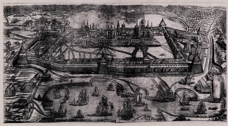 Solovetsky Transfiguration Monastery på Solovetsky Islands, 1744