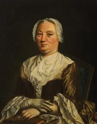 Porträtt av en dam.