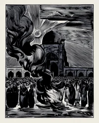 Befrielsen av muslimska kvinnor. Burning the Veil, 1928