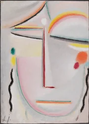 Abstrakt huvud: Upplysning II, 1919.