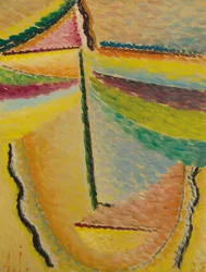 Abstrakt huvud: Skyddsängeln, 1933.