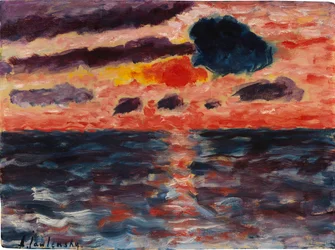 Solnedgång, Borkum, 1928.