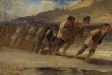Burlaks på Volga, 1871.