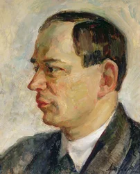 Porträtt av Vissarion Shebalin (1902-63) 1933 (olja på duk)