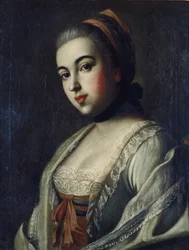 Porträtt av grevinnan Anna Vorontsova 1743-1769, 1761