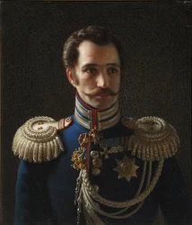 Porträtt av Leonty Vasilievich Dubelt 1792-1862, stabschef för Gendarmeskåren, ca. 1843