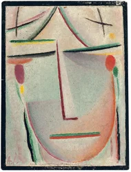 abstrakt huvud; Abstrakt huvud, ca 1921