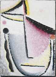 Abstrakt huvud: fundersam, 1929-1930