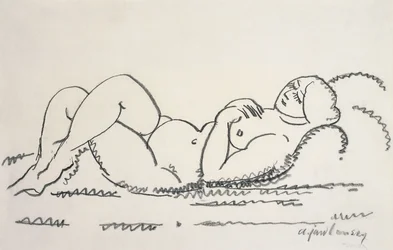 Kvinnlig nakenstudie, ca 1912