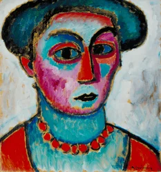 Head of a Woman, ca 1912 (olja på kompositionstavla)