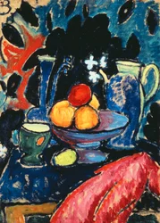 stilleben med kanna; Stilleben med kanna, c.1913