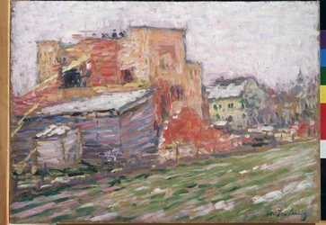 ""Utsikt över en gata"" Målning av Alexei von Javlensky (Alexej von Jawlensky) (1864-1941) 1905 Regionala M. Vrubel Art Museum, Omsk