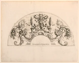 Fläktblad, femte och sjätte plåten i setet, "Divers Desseins de grands Eventtails, Encrans, et autres Ornamens, invented et engraved par Nicolas Loire"