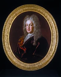 Porträtt av en gentleman (på duk, oval)