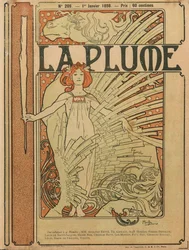 Omslag till La Plume nr 209, 1898.
