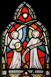 Musical Angels, 1857 (målat glas)