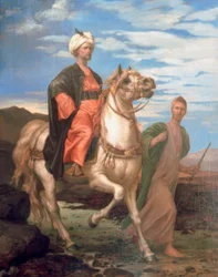 Ridande orientalisk prins