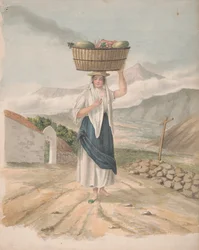 Kvinnlig huckster från Port Orotava