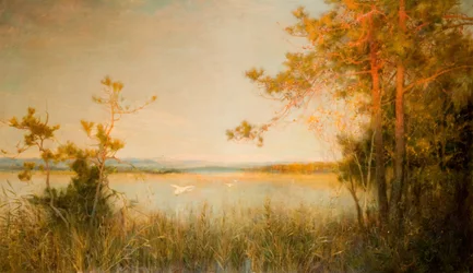 Reedy Mere And Sunlit Hills, 1890-91.