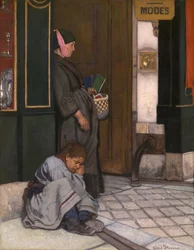 Begging Tolerated (olja på duk)
