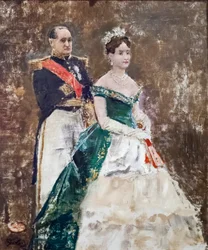Jerome Bonaparte och hans dotter Mathilde