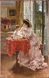 Den nöjda modern, 1872