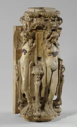 En av 9 maquetter till Sam Wilson Chimneypiece, c.1908-14 (gips & shellack) (se även 876005-7)