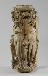 En av 9 maquetter till Sam Wilson Chimneypiece, c.1908-14 (gips & shellack) (se även 876005-6)