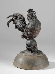 En av 9 maquetter till Sam Wilson Chimneypiece, c.1908-14 (gips & shellack) (se även 876021)