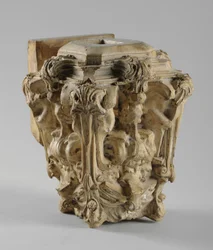 En av 9 maquetter för Sam Wilson Chimneypiece, c.1908-14 (gips & shellack)