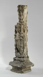 En av 9 maquetter för Sam Wilson Chimneypiece, c.1908-14 (gips & shellack)