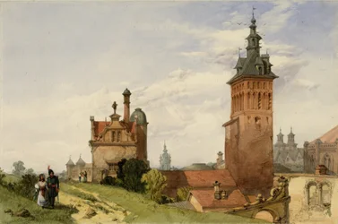 En utsikt nära Moskva, 1836 (wc på papper)