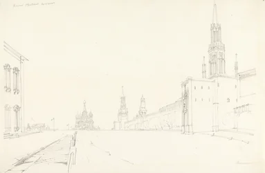 Moskva, 1827 (grafit på papper)